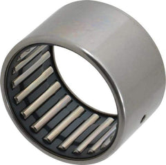 IKO - 1-5/8" Bore Diam, 11,400 Lb. Dynamic Capacity, 1-5/8 x 2 x 1-1/4", Caged, Open End, Shell Needle Roller Bearing - 2" Outside Diam, 1-1/4" Wide - USA Tool & Supply