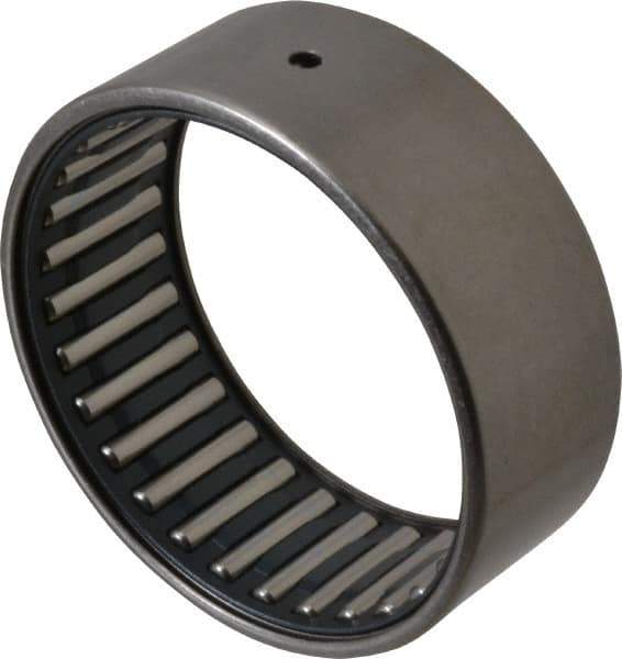 IKO - 2-1/4" Bore Diam, 11,300 Lb. Dynamic Capacity, 2-1/4 x 2-5/8 x 1", Caged, Open End, Shell Needle Roller Bearing - 2-5/8" Outside Diam, 1" Wide - USA Tool & Supply