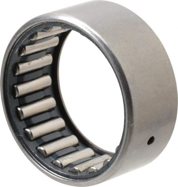 IKO - 1-3/8" Bore Diam, 6,600 Lb. Dynamic Capacity, 1-3/8 x 1-3/4 x 3/4", Caged, Shell Needle Roller Bearing - Heavy Section, 1-3/4" Outside Diam, 3/4" Wide - USA Tool & Supply