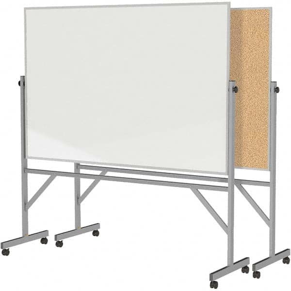Ghent - Whiteboards & Magnetic Dry Erase Boards Type: Reversible Dry Erase/Corkboard Height (Inch): 78-1/8 - USA Tool & Supply