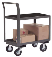 Durham - 1,200 Lb Capacity, 30" Wide x 36" Long x 31" High Instrument Cart - 2 Shelf, Steel, Full Pneumatic Casters - USA Tool & Supply