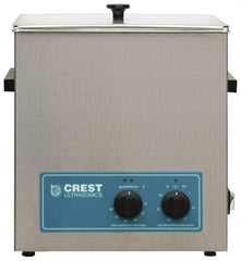 CREST ULTRASONIC - Bench Top Water-Based Ultrasonic Cleaner - 3.25 Gal Max Operating Capacity, Stainless Steel Tank, 13" High x 323.85mm Long x 266.7mm Wide, 117, 220 Input Volts - USA Tool & Supply