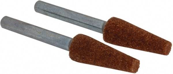 Dremel - 1/4" Head Diam x 5/8" Thickness, Aluminum Oxide Mounted Point - Green - USA Tool & Supply