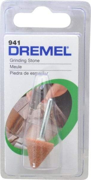 Dremel - 5/8" Head Diam x 5/8" Thickness, B41, Tree End, Aluminum Oxide Mounted Point - Green - USA Tool & Supply