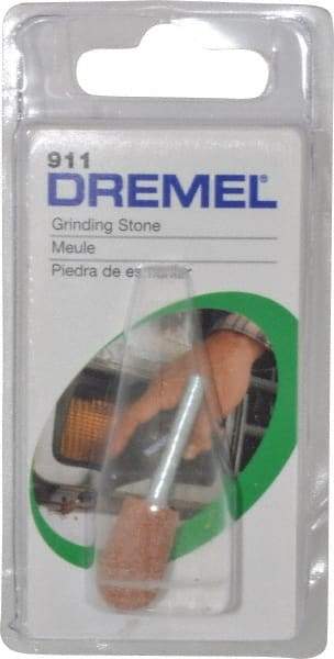 Dremel - 7/16" Head Diam x 11/16" Thickness, B111, Inverted Cone Radius End, Aluminum Oxide Mounted Point - Green - USA Tool & Supply