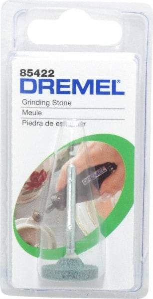 Dremel - 25/32" Head Diam x 1/8" Thickness, Wheel End, Silicon Carbide Mounted Point - Green - USA Tool & Supply