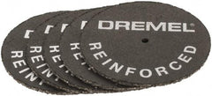 Dremel - 1-1/4" Cutoff Wheel - 0.045" Thick, 1/8" Arbor, Use with Angle Grinders - USA Tool & Supply