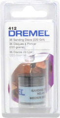 Dremel - 3/4" Diam 220 Grit Fiber Disc - Very Fine Grade, Aluminum Oxide - USA Tool & Supply