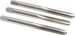 Interstate - M5x0.50 Metric Fine, 4 Flute, Bottoming, Plug & Taper, Bright Finish, High Speed Steel Tap Set - Right Hand Cut, 2-3/8" OAL, 7/8" Thread Length - USA Tool & Supply