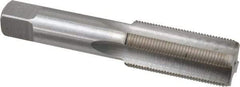 Interstate - M24x1.50 Metric Fine 6H 4 Flute Bright Finish High Speed Steel Straight Flute Standard Hand Tap - Bottoming, Right Hand Thread, 4-29/32" OAL, 2-7/32" Thread Length, D8 Limit, Oversize - USA Tool & Supply