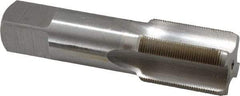 Interstate - M27x1.00 Metric Fine 6H 4 Flute Bright Finish High Speed Steel Straight Flute Standard Hand Tap - Bottoming, Right Hand Thread, 5-1/8" OAL, 2-1/2" Thread Length, D5 Limit, Oversize - USA Tool & Supply