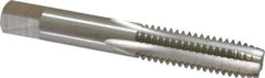 Interstate - M10x1.75 Metric Special 6H 4 Flute Bright Finish High Speed Steel Straight Flute Standard Hand Tap - Plug, Right Hand Thread, 2-15/16" OAL, 1-1/4" Thread Length, D6 Limit, Oversize - Exact Industrial Supply