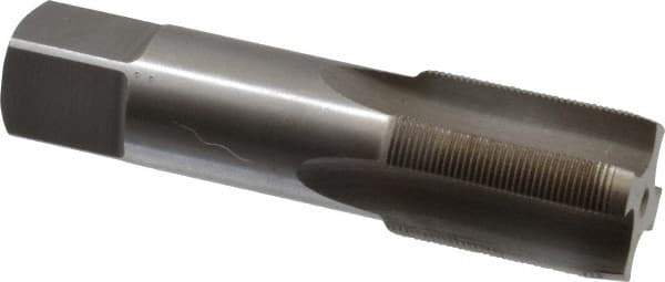 Interstate - M26x1.00 Metric Special 6H 4 Flute Bright Finish High Speed Steel Straight Flute Standard Hand Tap - Plug, Right Hand Thread, 4-29/32" OAL, 2-7/32" Thread Length, D5 Limit, Oversize - USA Tool & Supply