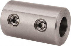 Climax Metal Products - 5/16" Inside x 5/8" Outside Diam, Stainless Steel Set Screw Rigid Coupling - 1" Long - USA Tool & Supply