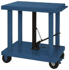 Wesco Industrial Products - 4,000 Lb Capacity Post Lift Table - 37" Lift Height, 36" Platform Length x 24" Platform Width - USA Tool & Supply