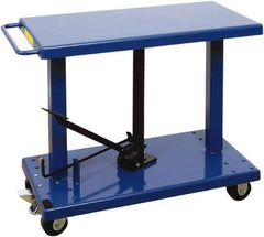 Wesco Industrial Products - 1,000 Lb Capacity Post Lift Table - 30-1/2" Lift Height, 36" Platform Length x 18" Platform Width - USA Tool & Supply