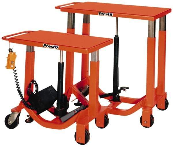 Presto Lifts - 1,000 Lb Capacity Post Lift Table - 34" Lift Height, 30" Platform Length x 20" Platform Width - USA Tool & Supply