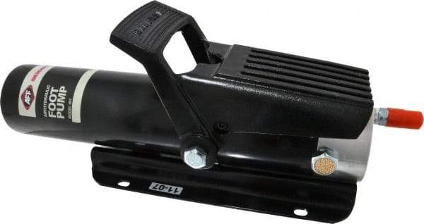 Value Collection - 10,000 psi Air-Hydraulic Pump & Jack - 19.95 oz Oil Capacity, Use with Single Acting Cylinders - USA Tool & Supply