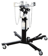 Omega Lift Equipment - 1,000 Lb Capacity Pedestal Transmission Jack - 39-1/2 to 72-1/2" High, 38" Chassis Width x 38" Chassis Length - USA Tool & Supply