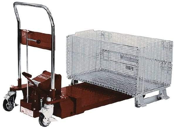 Southworth - 1,100 Lb Capacity Manual Scissor Lift Table - 37.1" Platform Length x 19.7" Platform Width - USA Tool & Supply