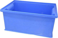 SSI Schaefer - 0.25 Cu Ft, 22 Lb Load Capacity Blue Polyethylene & Conductive PP Tote Container - Stacking, 12.3" Long x 8.3" Wide x 5.8" High - USA Tool & Supply