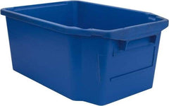 SSI Schaefer - 1.59 Cu Ft, 44 Lb Load Capacity Blue Polypropylene Tote Container - Stacking, Nesting, 23.7" Long x 15.8" Wide x 9.9" High - USA Tool & Supply