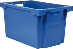 SSI Schaefer - 2.19 Cu Ft, 66 Lb Load Capacity Blue Polypropylene Tote Container - Stacking, Nesting, 23.7" Long x 15.8" Wide x 13.8" High - USA Tool & Supply