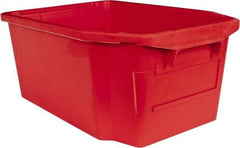 SSI Schaefer - 1.59 Cu Ft, 44 Lb Load Capacity Red Polypropylene Tote Container - Stacking, Nesting, 23.7" Long x 15.8" Wide x 9.9" High - USA Tool & Supply