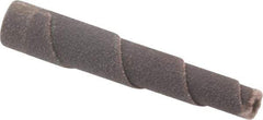 Merit Abrasives - 2" Long x 3/8" Diam, Aluminum Oxide, Full Taper Cartridge Roll - 120 Grit, 1/8" Pilot Hole Diam, Fine Grade - USA Tool & Supply