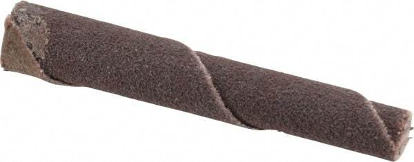 Merit Abrasives - 1/4" Max Roll Diam x 2" OAL, 120 Grit Aluminum Oxide Straight Cartridge Roll - 1/8" Pilot Hole Diam, Fine Grade - USA Tool & Supply