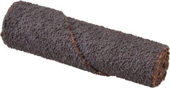 Superior Abrasives - 1/2" Max Roll Diam x 2" OAL, 50 Grit Aluminum Oxide Straight Cartridge Roll - 1/8" Pilot Hole Diam, Coarse Grade, X Weighted Cloth Backing - USA Tool & Supply