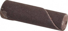 Merit Abrasives - 1/2" Max Roll Diam x 2" OAL, 180 Grit Aluminum Oxide Straight Cartridge Roll - 1/8" Pilot Hole Diam, Very Fine Grade - USA Tool & Supply