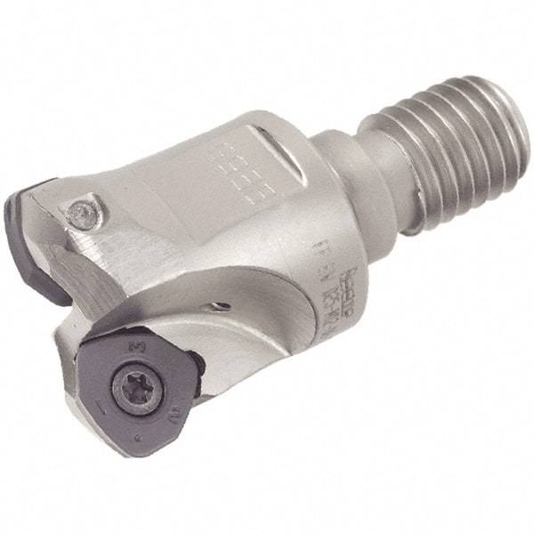 Iscar - 25mm Cut Diam, 0.059" Max Depth, M12 Modular Connection Indexable High-Feed End Mill - Screw Holding Method, FF WOMT/WOCT, FF WOMW Insert, FF EW-M Toolholder, Through Coolant - USA Tool & Supply