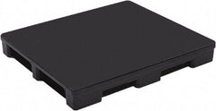 Orbis - 48" Long x 40" & Wide x 6-1/4" High Polyethylene Rackable Pallet - 30,000 Lb Static Capacity, 6,000 Lb Dynamic Capacity, Black - USA Tool & Supply