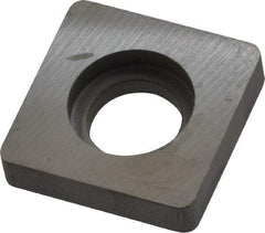 Kennametal - 8.53mm Inscribed Circle, Square Milling & Turning Shim for Indexables - Carbide, 0.188" Thick, SM Shim Style - USA Tool & Supply