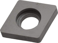 Kennametal - 8.48mm Inscribed Circle, Square Milling & Turning Shim for Indexables - Carbide, 0.188" Thick, SM Shim Style - USA Tool & Supply