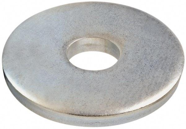Gibraltar - 3/4" Screw, Steel Fender Flat Washer - 13/16" ID x 3" OD, 1/4" Thick, Zinc-Plated Finish - USA Tool & Supply
