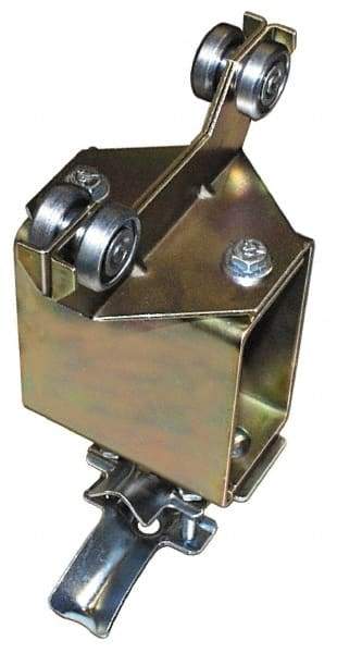 Hubbell Workplace - 1.1 kg, Steel Wheel, Cable Festoon Tow Trolley - Compatible with 0.6 to 0.94 Inch Round Cable - USA Tool & Supply