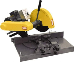 Kalamazoo - 10" Blade Diam, 5/8" Arbor Hole, Miter Chop & Cutoff Saw - 3,450 RPM, 3 hp, 110/220 & 220/440 Volts, 1 or 3 Phase - USA Tool & Supply