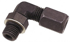 Parker - Metal Flareless Bite Tube Straight Thread Elbow - 3/4-16" Thread - USA Tool & Supply