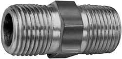 Parker - 3/4 x 1/4 Male Thread, Zinc Plated Steel Industrial Pipe Hex Nipple - MNPTF, 5,500 psi - USA Tool & Supply
