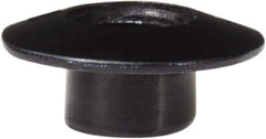 Made in USA - #8-32 Thread Barrel, Aluminum Sex Bolt & Binding Post - Black Anodized Finish, 1/8" Long Barrel - USA Tool & Supply
