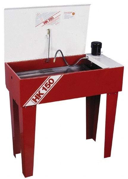 Graymills - Free Standing Solvent-Based Parts Washer - 5 Gal Max Operating Capacity, Steel Tank, 115 Input Volts - USA Tool & Supply