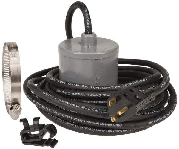 Berkeley - 230 AC Volt, Sump, Sew and Eff, Float Switch - 20 Ft. Cord Length, 2 HP, PVC - USA Tool & Supply