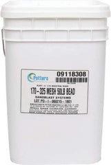 Made in USA - Fine Grade Smooth Glass Bead - 170 to 325 Grit, 50 Lb Pail - USA Tool & Supply