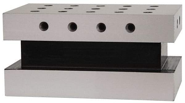 Suburban Tool - 3-1/2" Wide x 6" Deep x 3" High Steel Precision-Ground Angle Plate - Standard Plate, Machined Holes on Surface, Open End, Single Plate - USA Tool & Supply