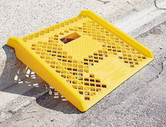 Magliner - 27" Long x 27" Wide x 5" High, Plastic Curb Ramp - 600 Lb Load Limit - USA Tool & Supply