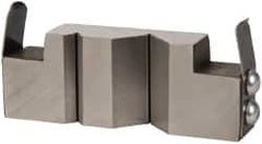 Heinrich - 1 Piece Vise V-Block Attachment - Steel, 3-3/8" Long, 1.24" Wide, 3/4" High - USA Tool & Supply