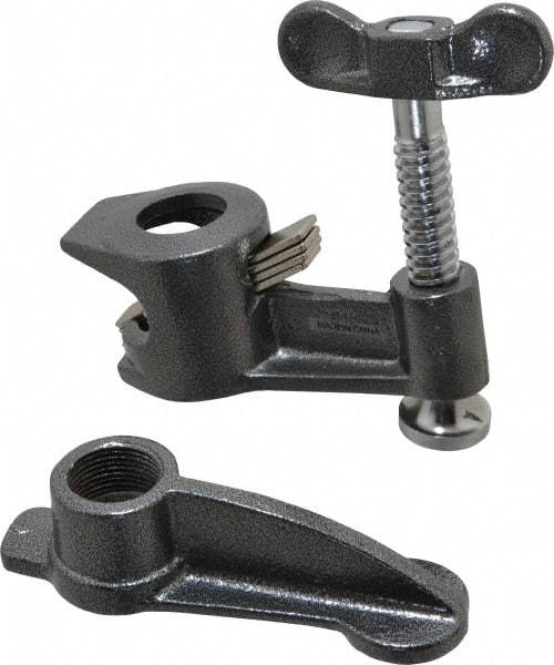 Gibraltar - 3/4" Pipe, 2-1/2" Throat Depth, 2-1/2" Clamp Face, Deep Throat Pipe Clamp - USA Tool & Supply