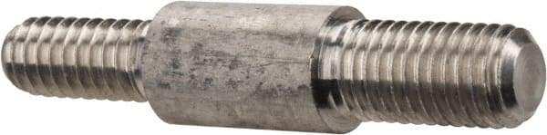 Schaefer Brush - 1-1/2" Long, 12-24 Male, Aluminum Adapter - 1/4" Diam, 1/4-28 Male, For Use with Steel Rods - USA Tool & Supply